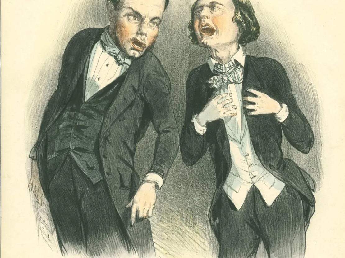 Sentimenteel duo voor bas en tenor.