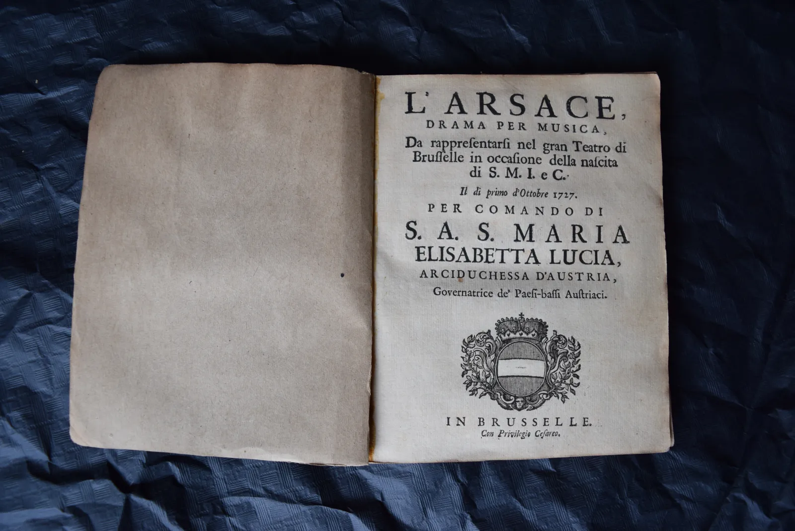 L'Arsace, 1727 | Libretto van Antonio Salvi, muziek van Domenico Sarro.